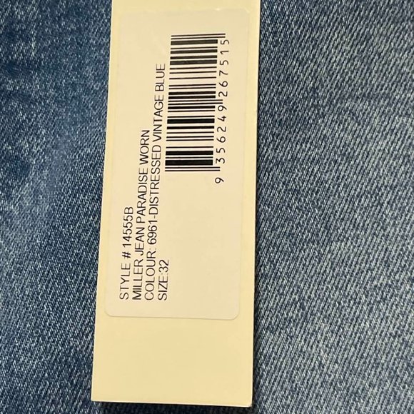 Rolla's Australia NWT Women's Medium Wash Mid Rise Miller Cropped Jeans 32/28 - Picture 12 of 16